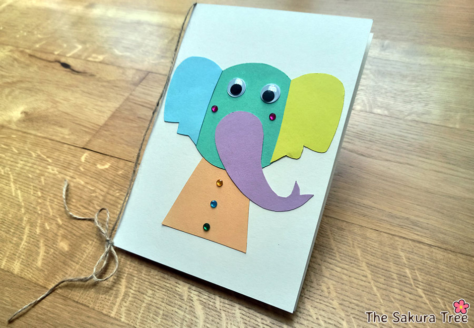 Easy Handmade Elephant Card - The Sakura Tree